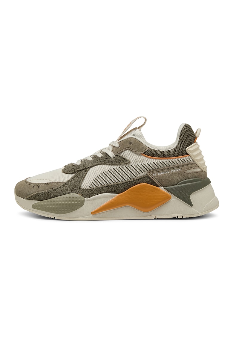 Pantofi sport RS-X Heritage cu garnituri sintetice - Portocaliu mandarina/Maro deschis