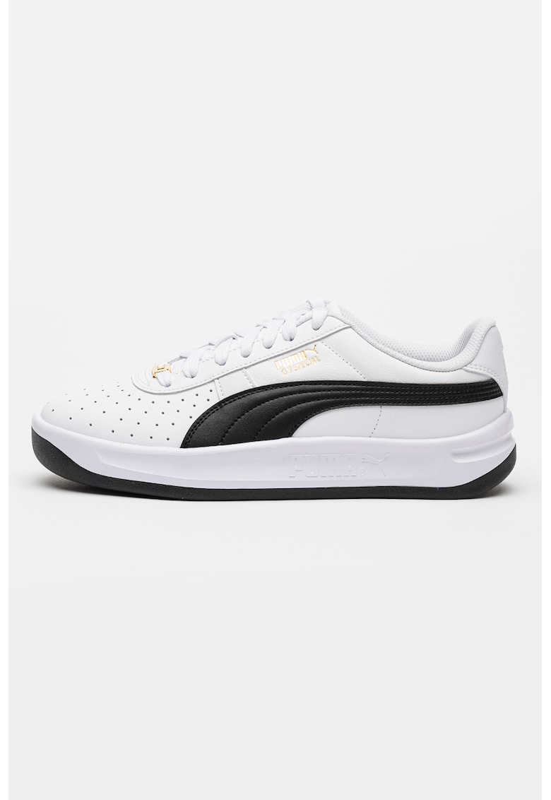Pantofi sport de piele GV Special - Alb/Auriu/Negru