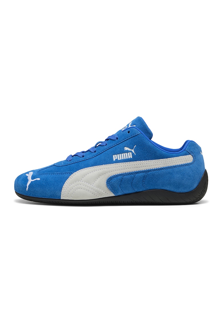 Pantofi sport din piele intoarsa Speedcat - Alb/Albastru royal