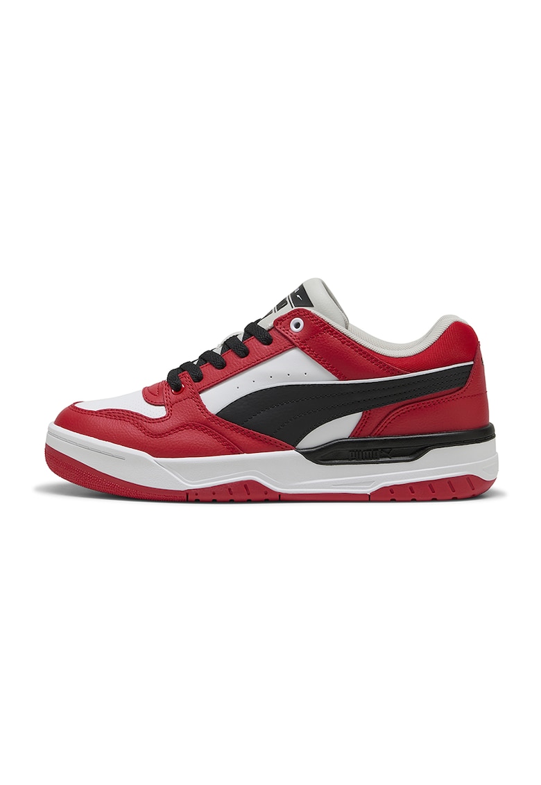 Pantofi sport Rebound de piele si piele ecologica - Rosu/Alb/Negru