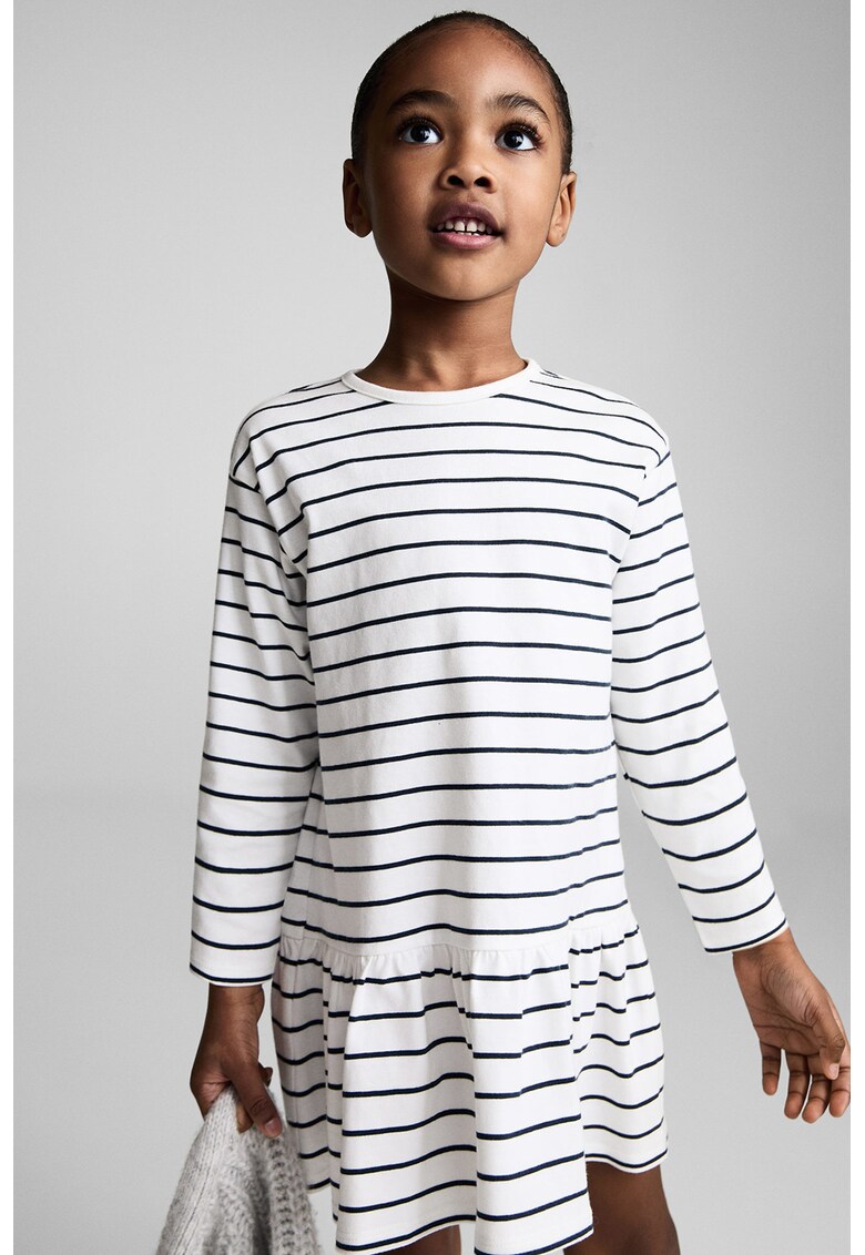 Rochie din bumbac cu model in dungi