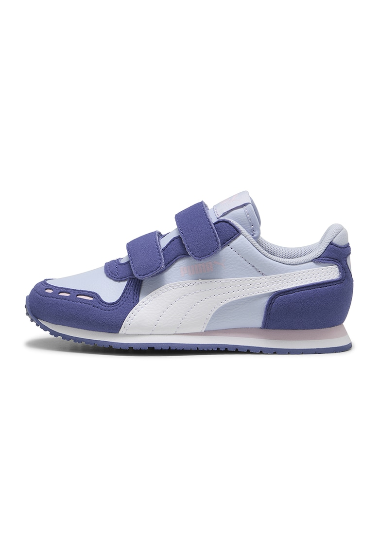 Pantofi sport Cabana Racer SL 20 de piele ecologica cu inchidere velcro - Albastru pastel/Albastru indigo/Alb murdar