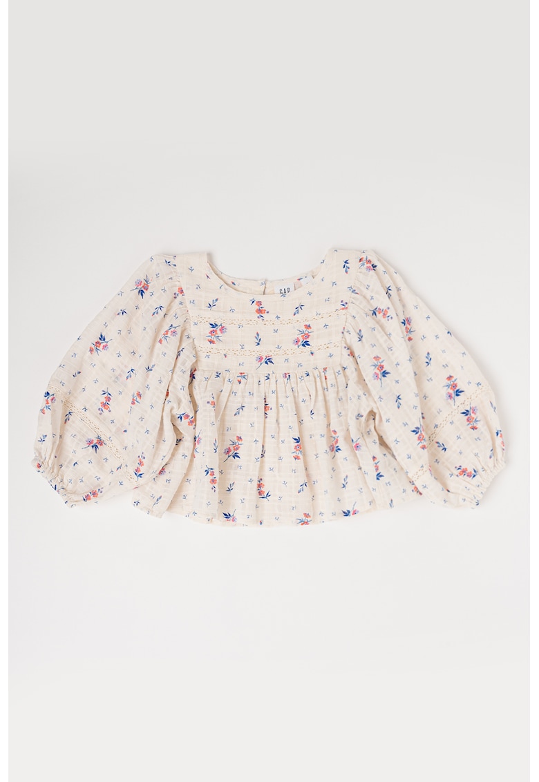 Bluza din bumbac cu model floral Bluza din bumbac cu model floral