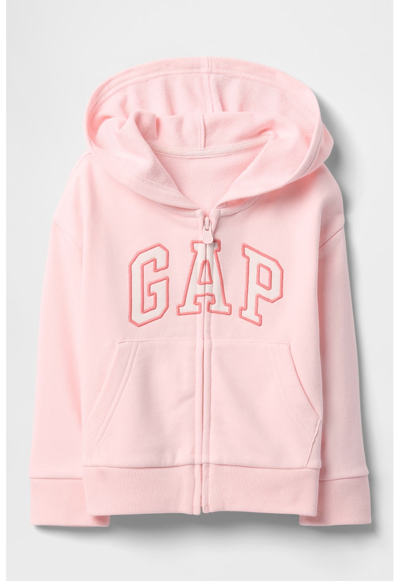 Hanorac relaxed fit de bumbac cu fermoar