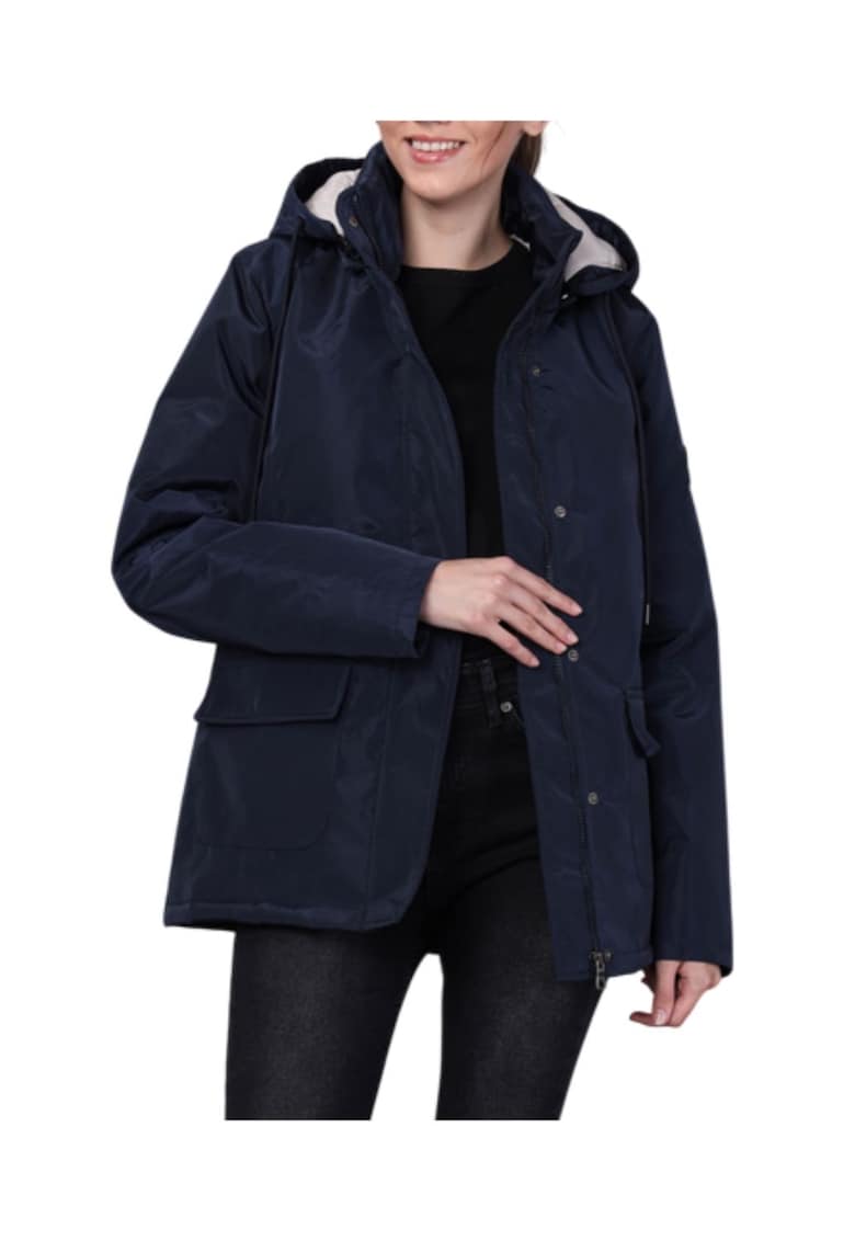 Geaca de iarna dama poliester - bleumarin -