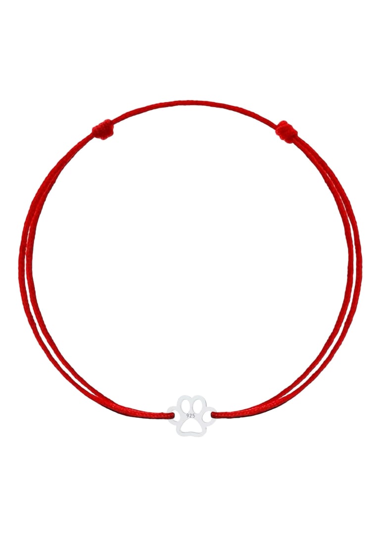 Bratara Martisor cu Mini Labuta din Arginit 925 - snur rosu reglabil