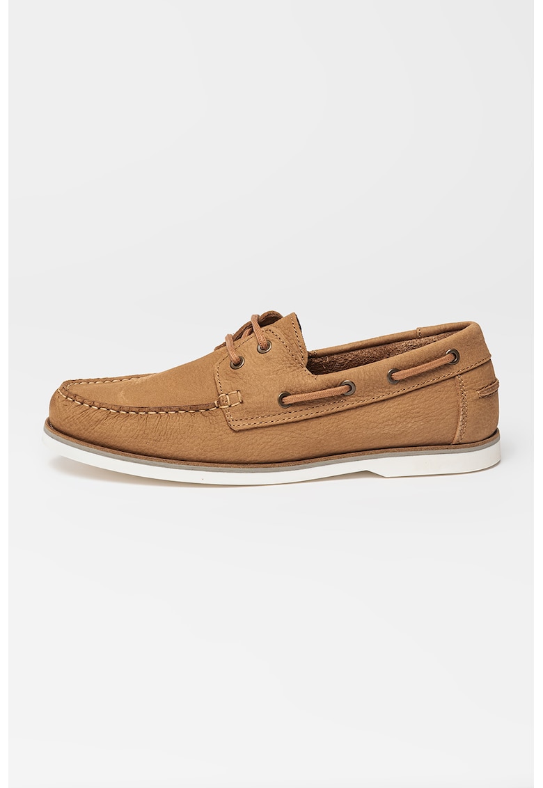 Pantofi loafer uni de piele