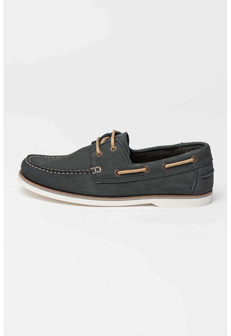 Pantofi loafer uni de piele
