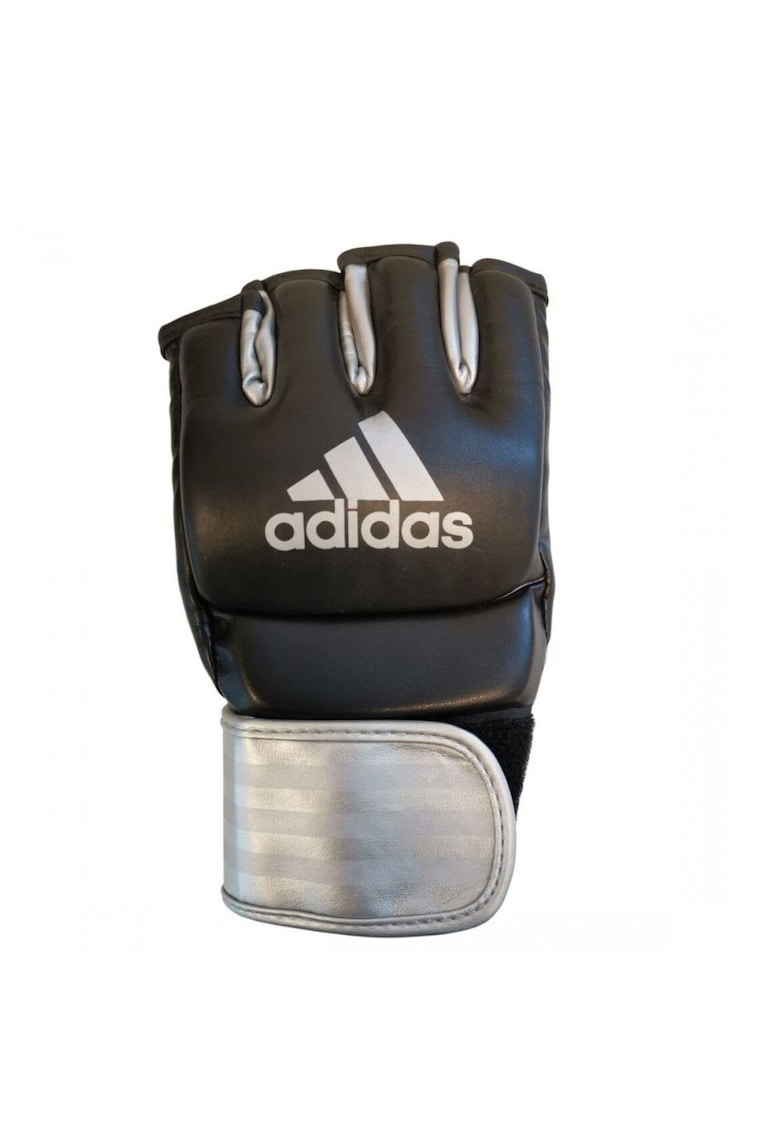 Manusi sport Pro MMA - piele naturala - negru/argintiu -