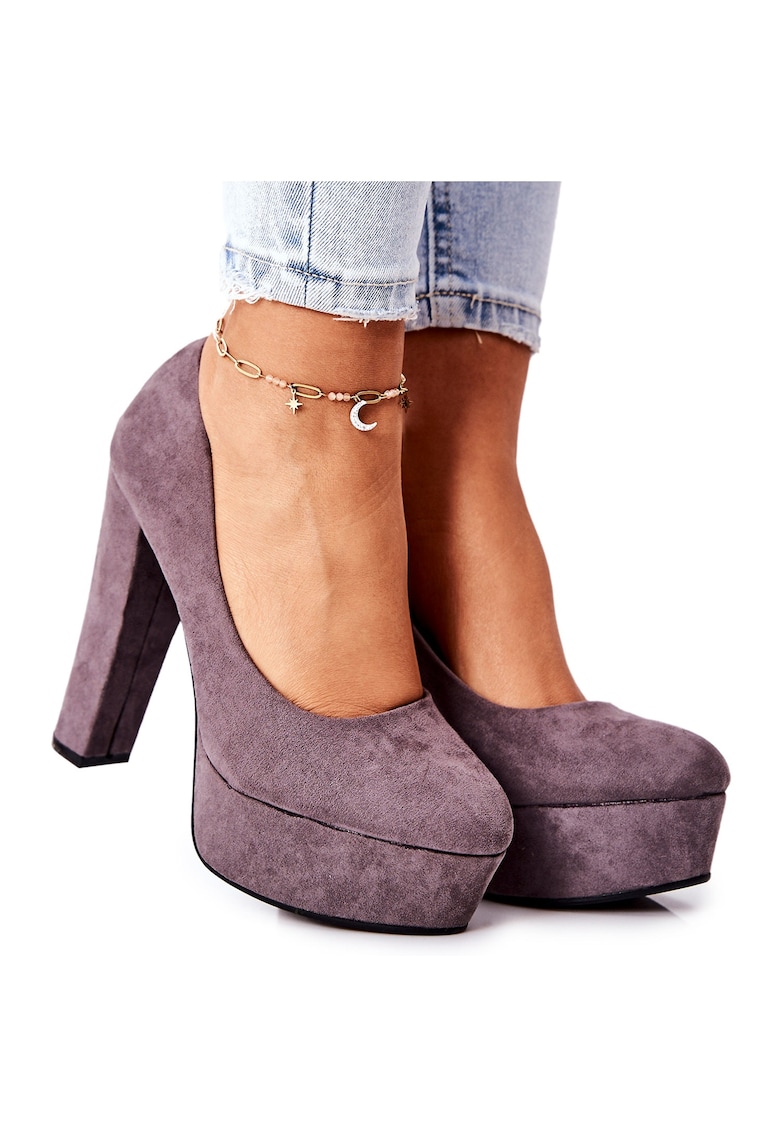 Pantofi pentru femei - BM - BM193645 - Gri -