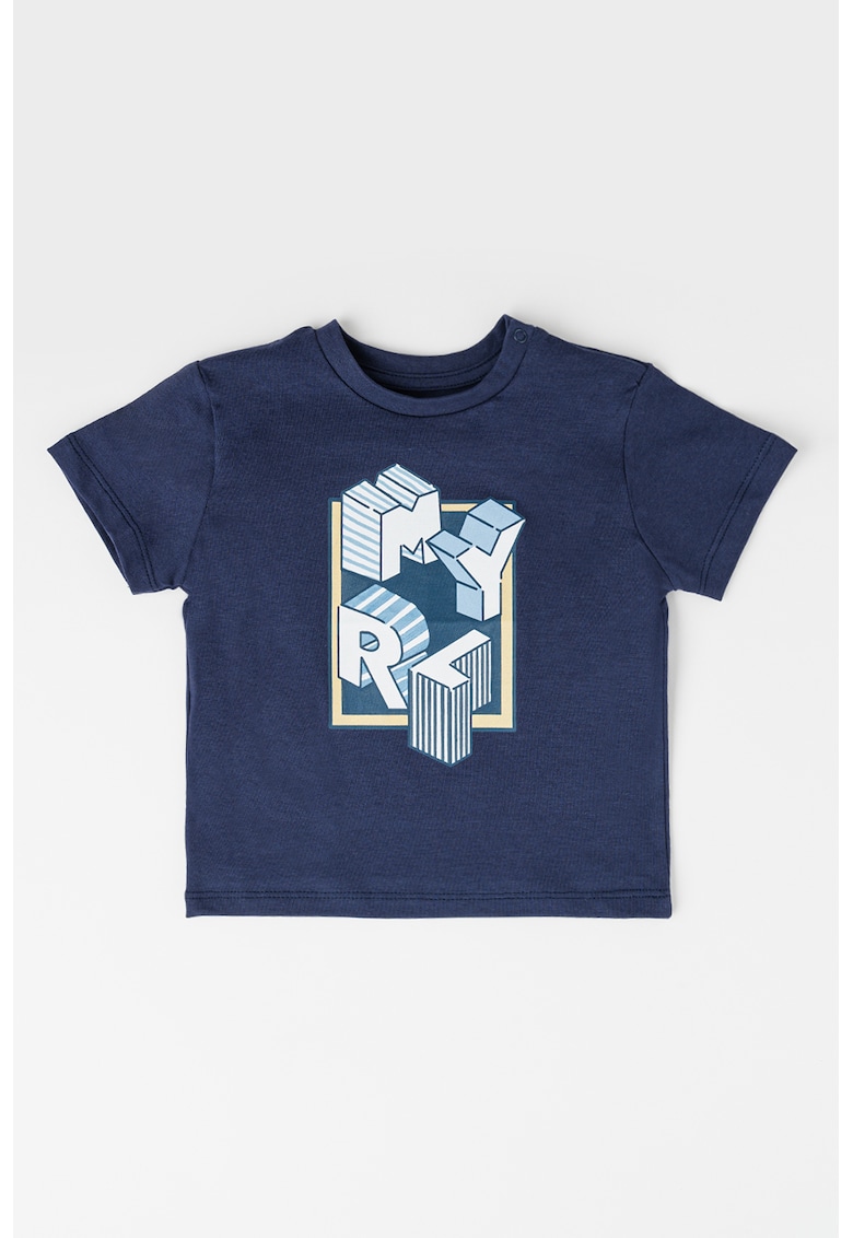 Tricou de bumbac cu imprimeu text