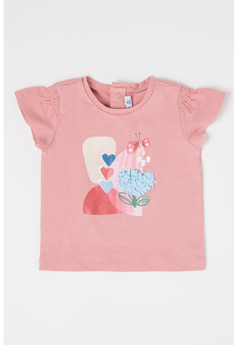 Tricou din amestec de bumbac cu model grafic