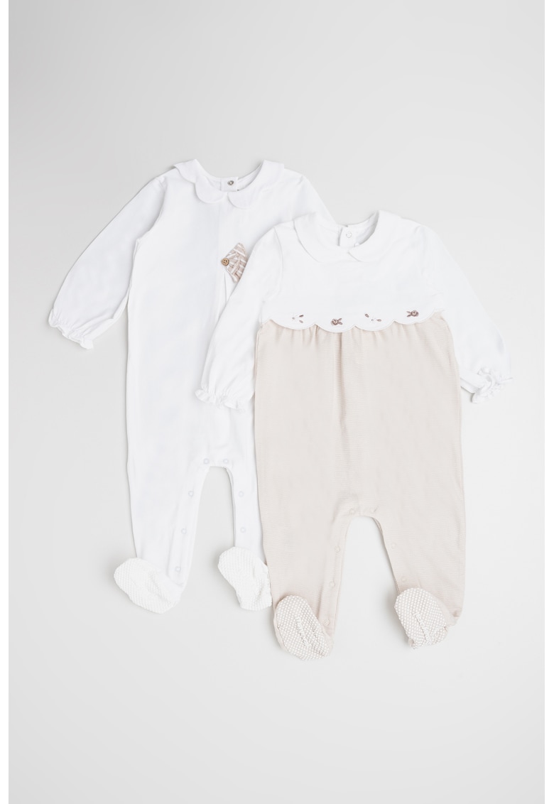 Set de salopeta din amestec de bumbac - 2 piese