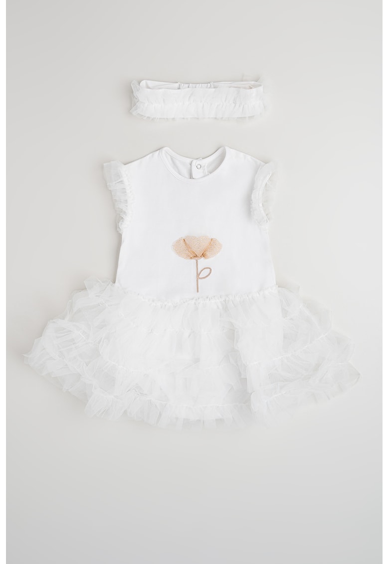 Set de rochie cu tul si bentita