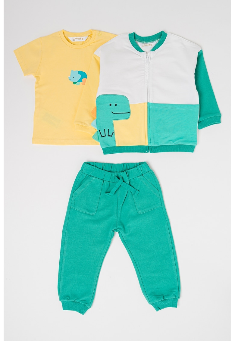 Set de imbracaminte din amestec de bumbac - 3 piese