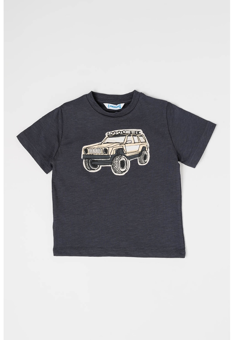 Tricou de bumbac cu imprimeu cu masina