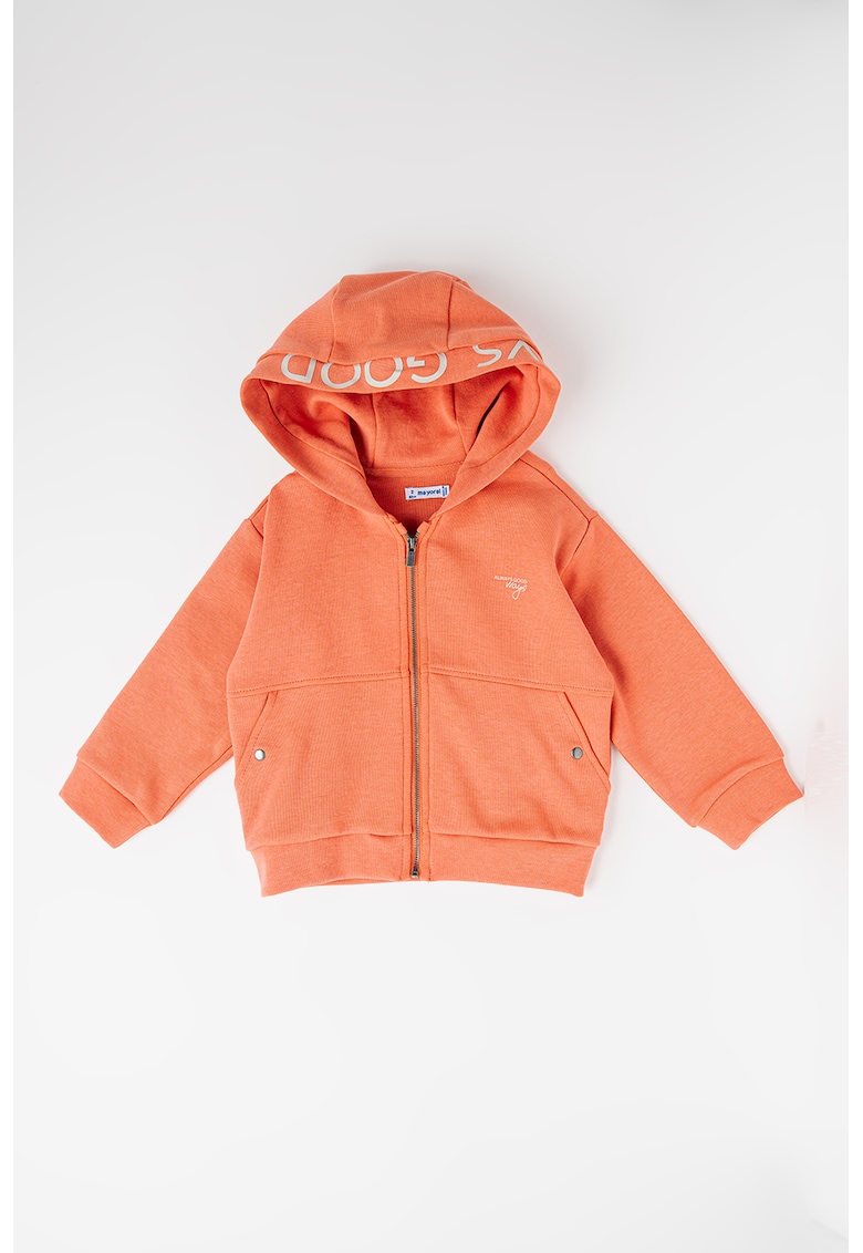 Hanorac cu fermoar si buzunare laterale Hanorac cu fermoar si buzunare laterale