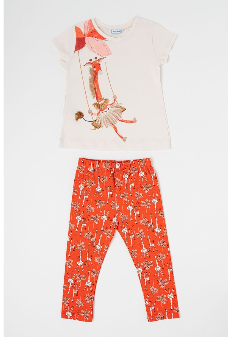 Set de colanti si tricou de bumbac