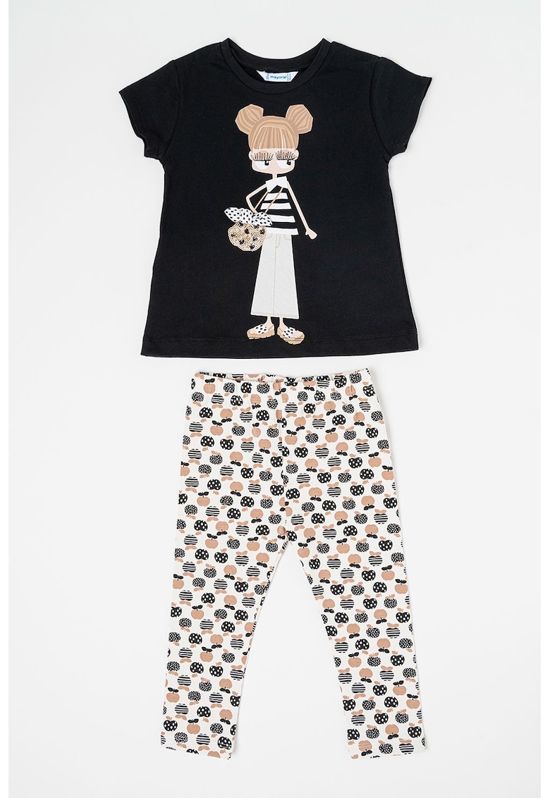 Set de colanti si tricou de bumbac