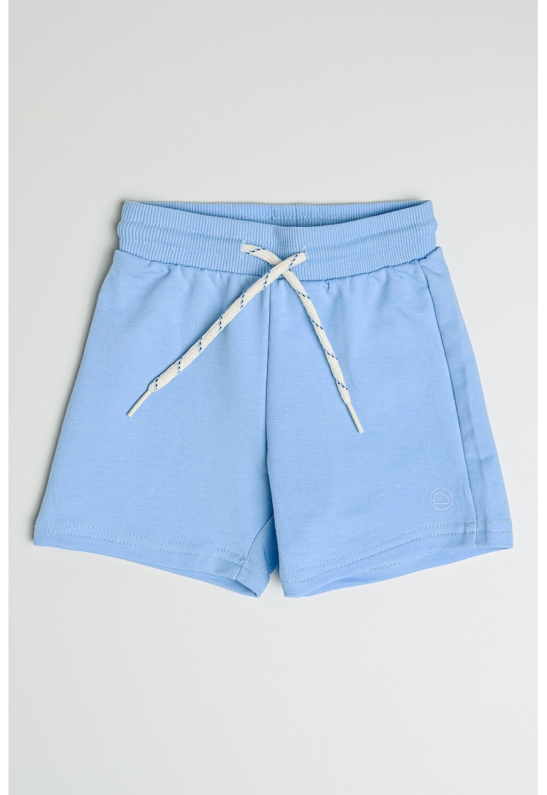 Pantaloni scurti din amestec de bumbac cu snur in talie