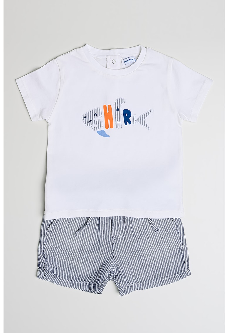 Set de tricou si pantaloni scurti chino