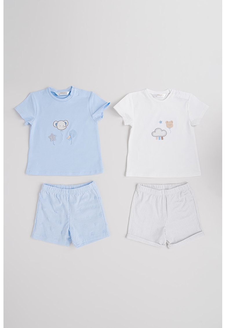 Set de imbracaminte din amestec de bumbac - 4 piese