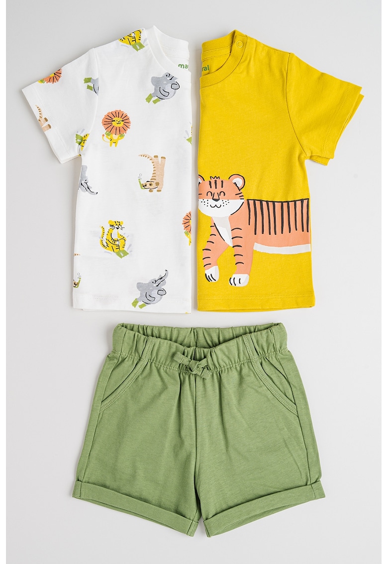 Set de imbracaminte cu imprimeu grafic -3 piese