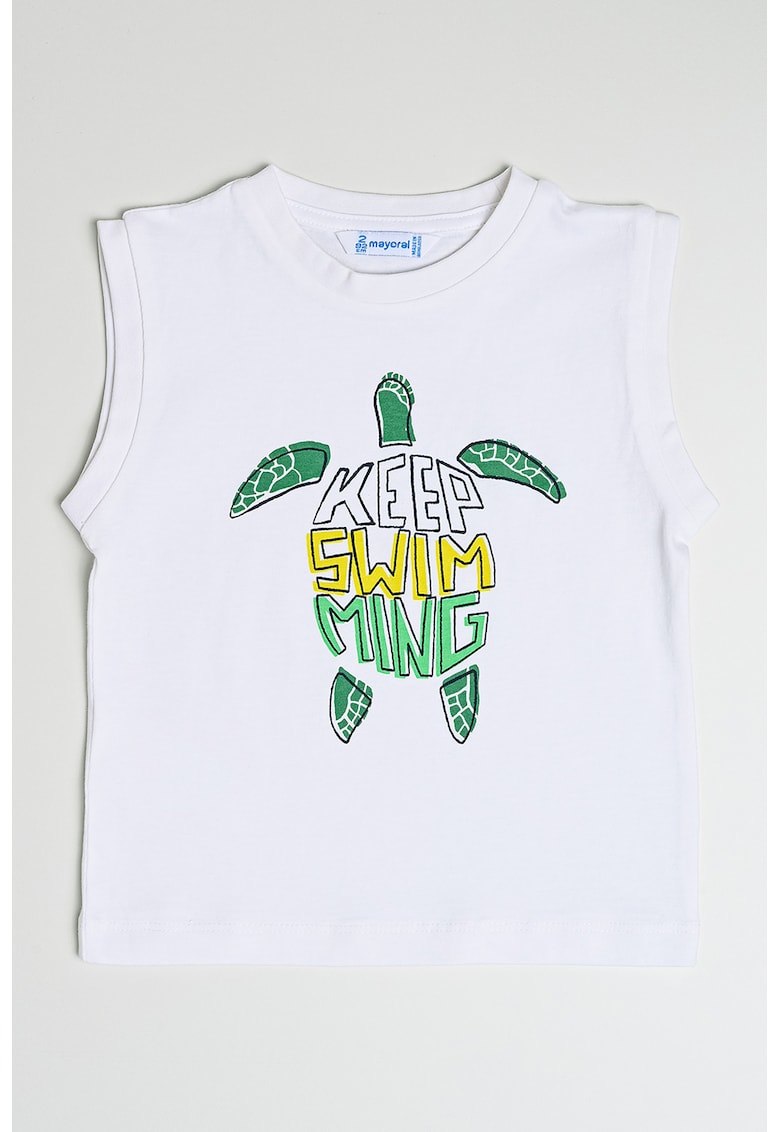 Top cu imprimeu grafic