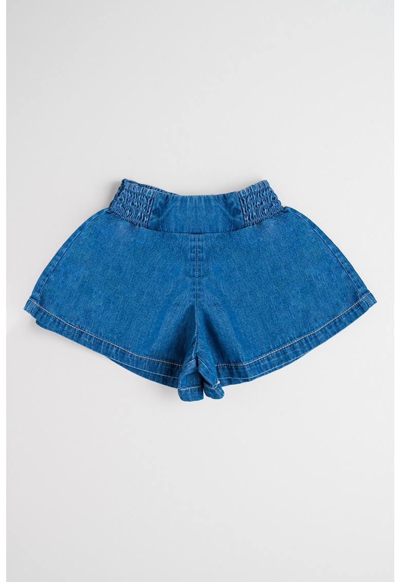 Pantaloni scurti evazati din amestec de lyocell