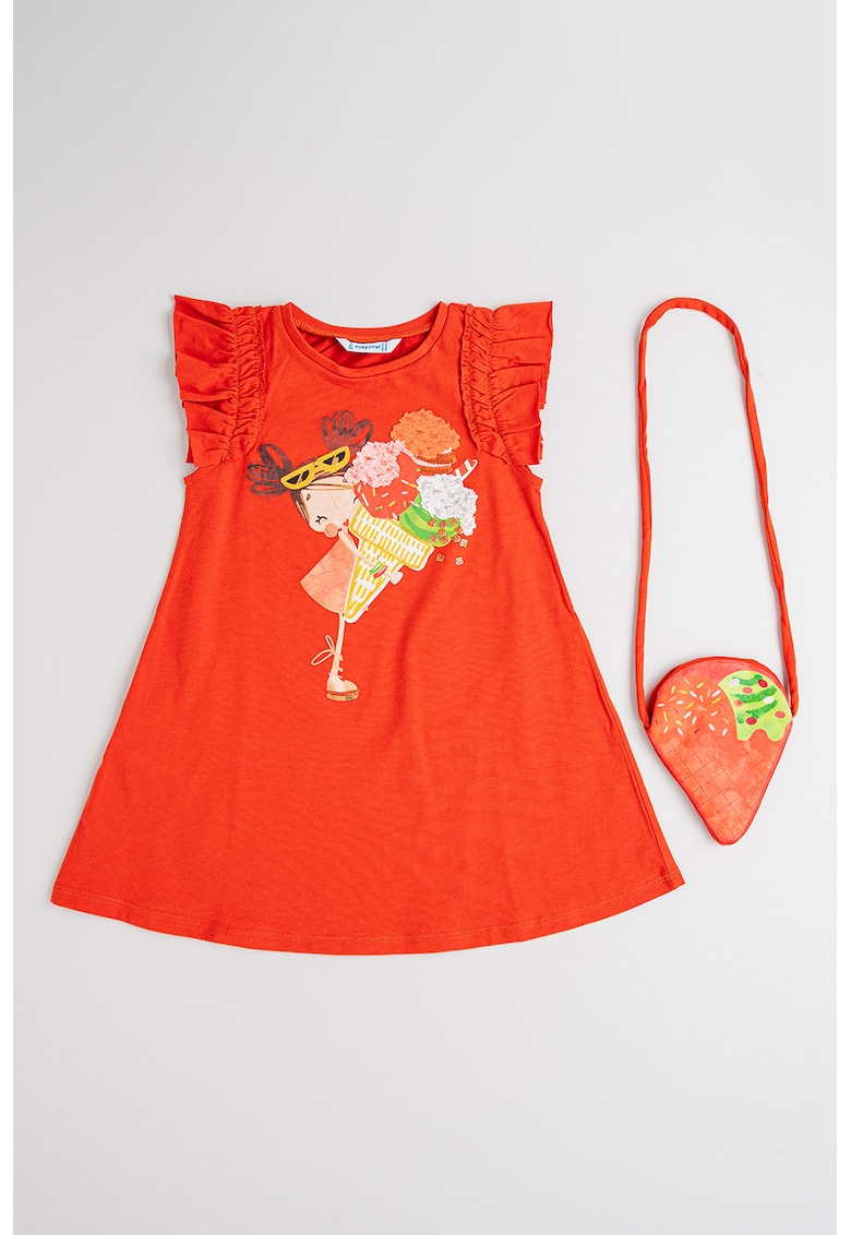 Rochie evazata cu imprimeu