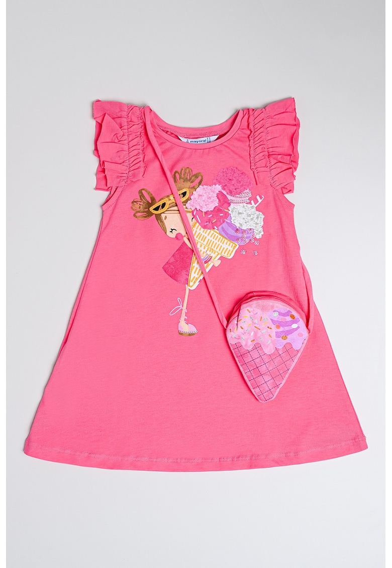 Rochie evazata cu imprimeu