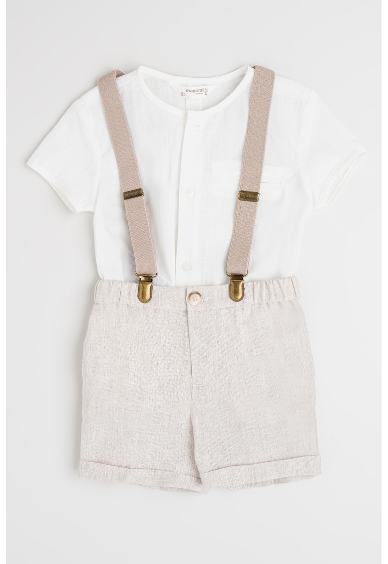 Set de camasa de bumbac si pantaloni scurti