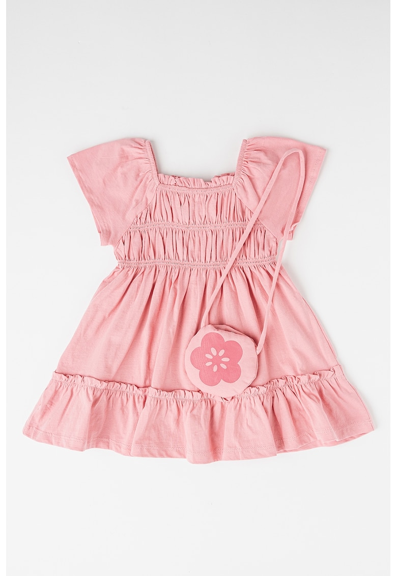 Set de rochie evazata si geanta crossbody