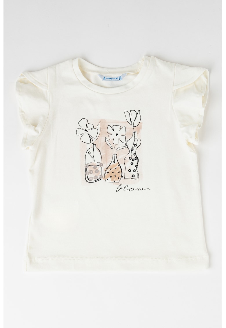 Tricou de bumbac cu imprimeu grafic