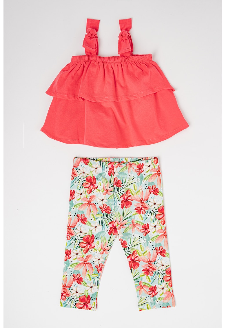 Set de bluza si colanti cu imprimeu - 2 piese