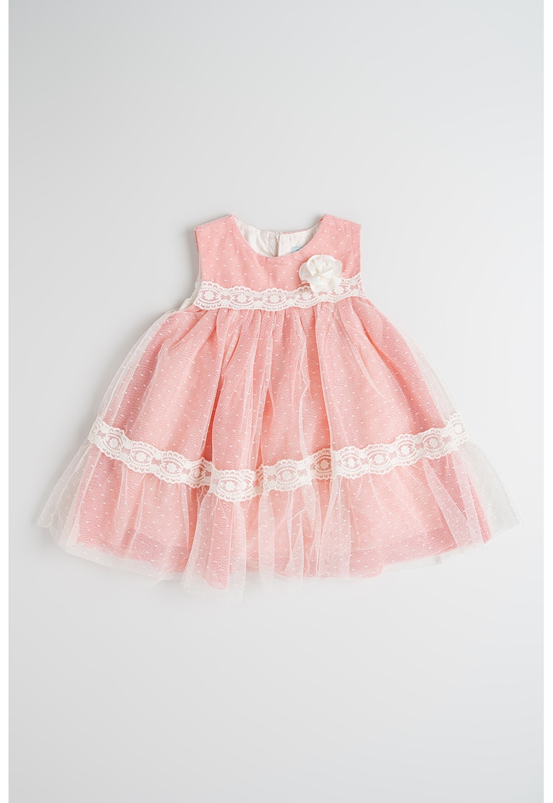 Rochie evazata cu dantela crosetata