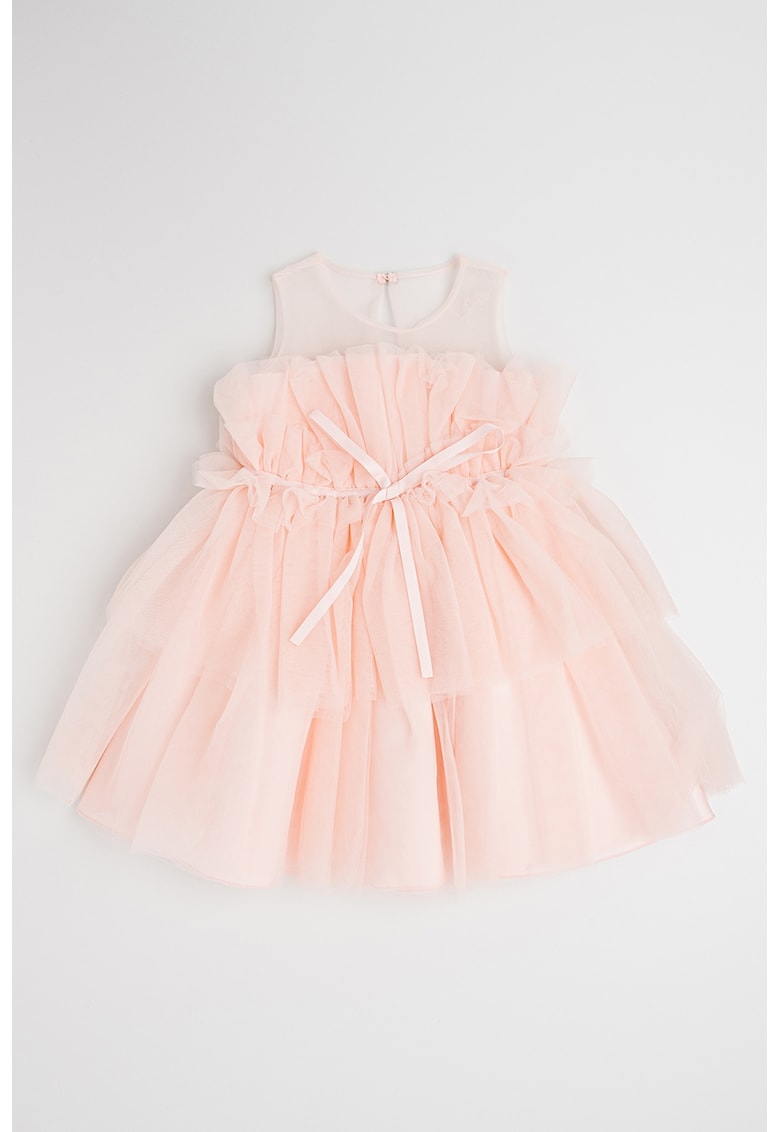 Rochie cu croiala in A si model floral