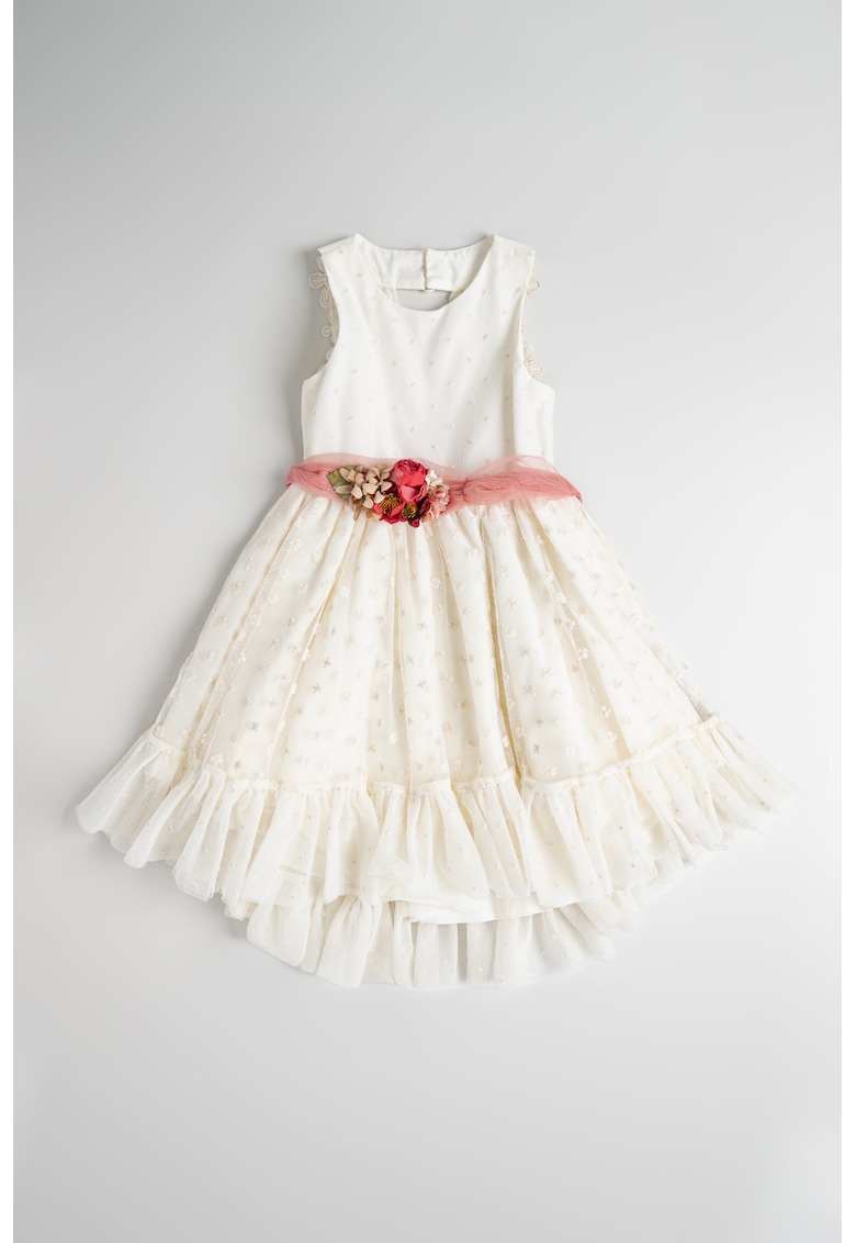 Rochie evazata cu detalii brodate