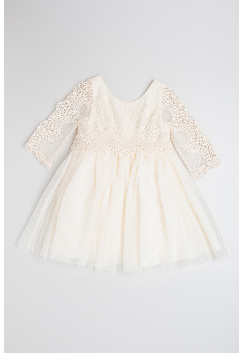 Rochie cu broderii florale Rochie cu broderii florale