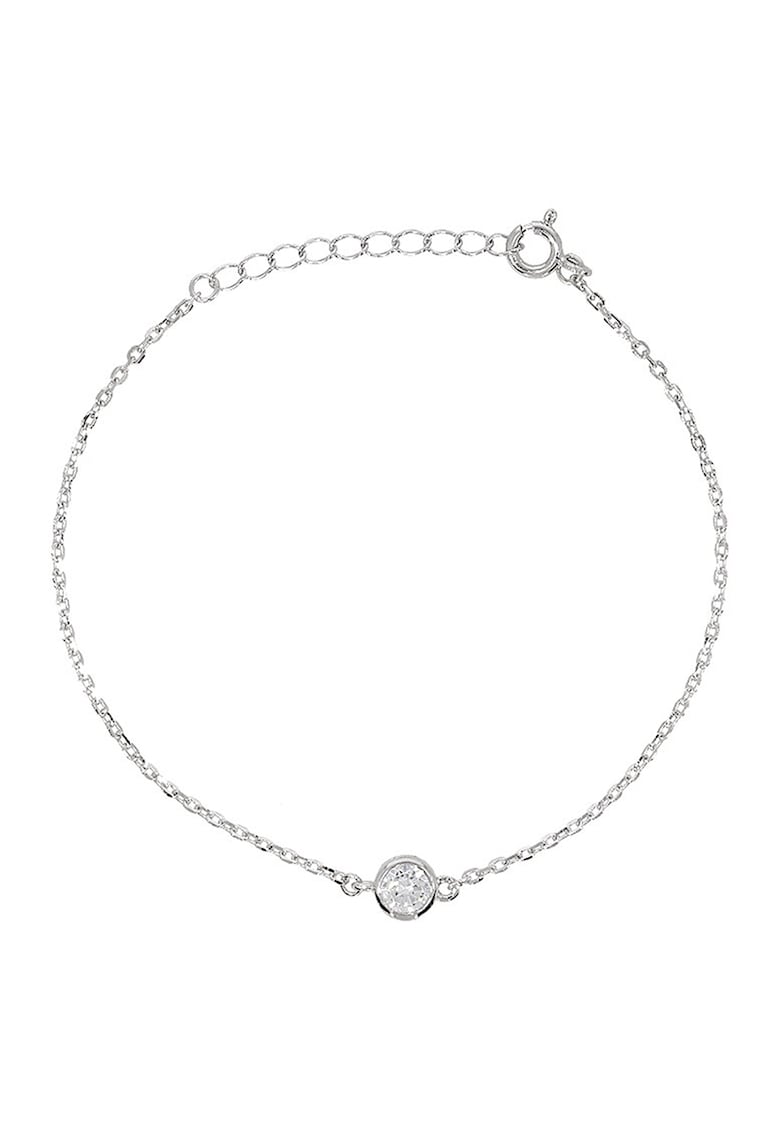 Bratara din argint decorata cu zirconia - Argintiu
