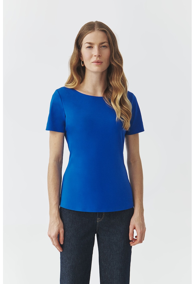 Bluza cu decolteu barcuta Mikaja - Albastru royal