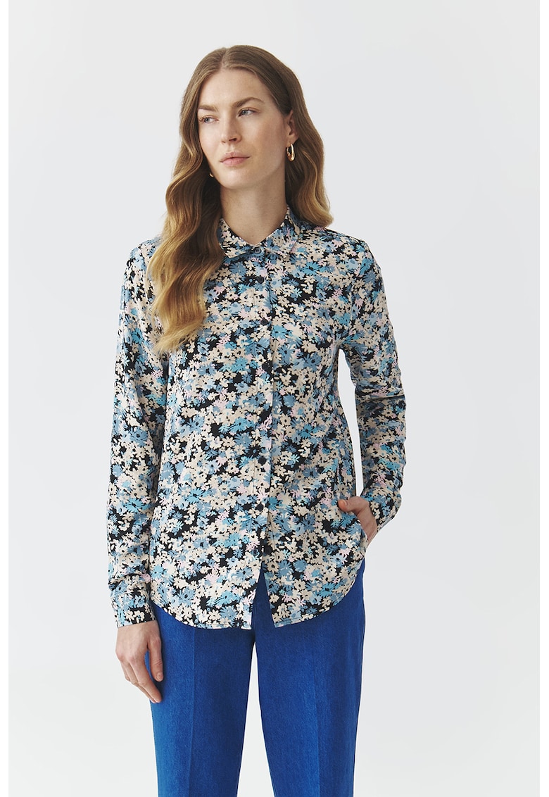 Camasa cu imprimeu si guler ascutit