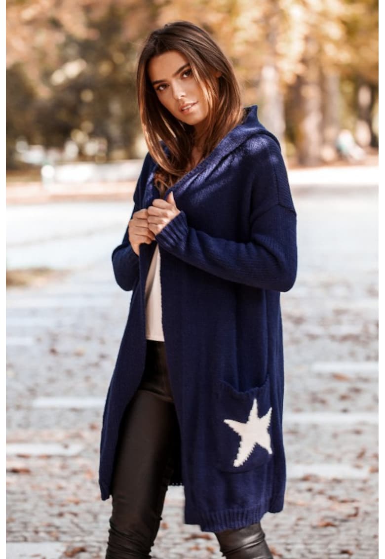Cardigan cu motiv de stea -