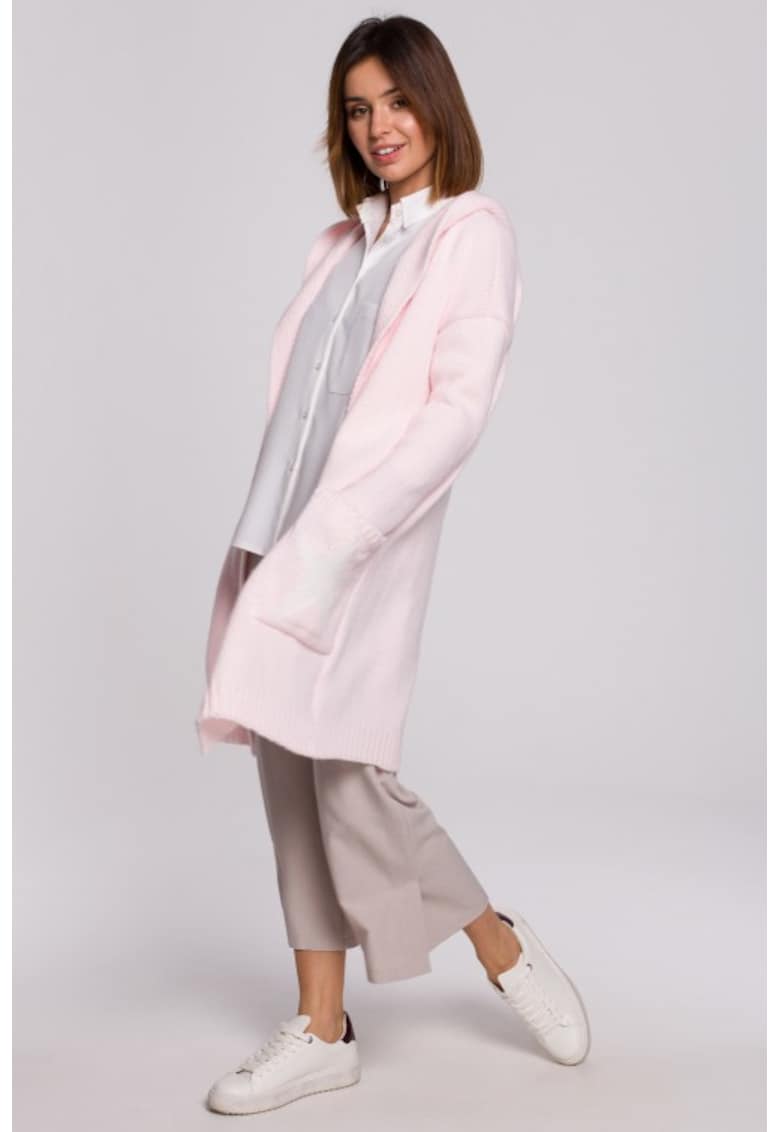 Cardigan cu motiv de stea - Roz