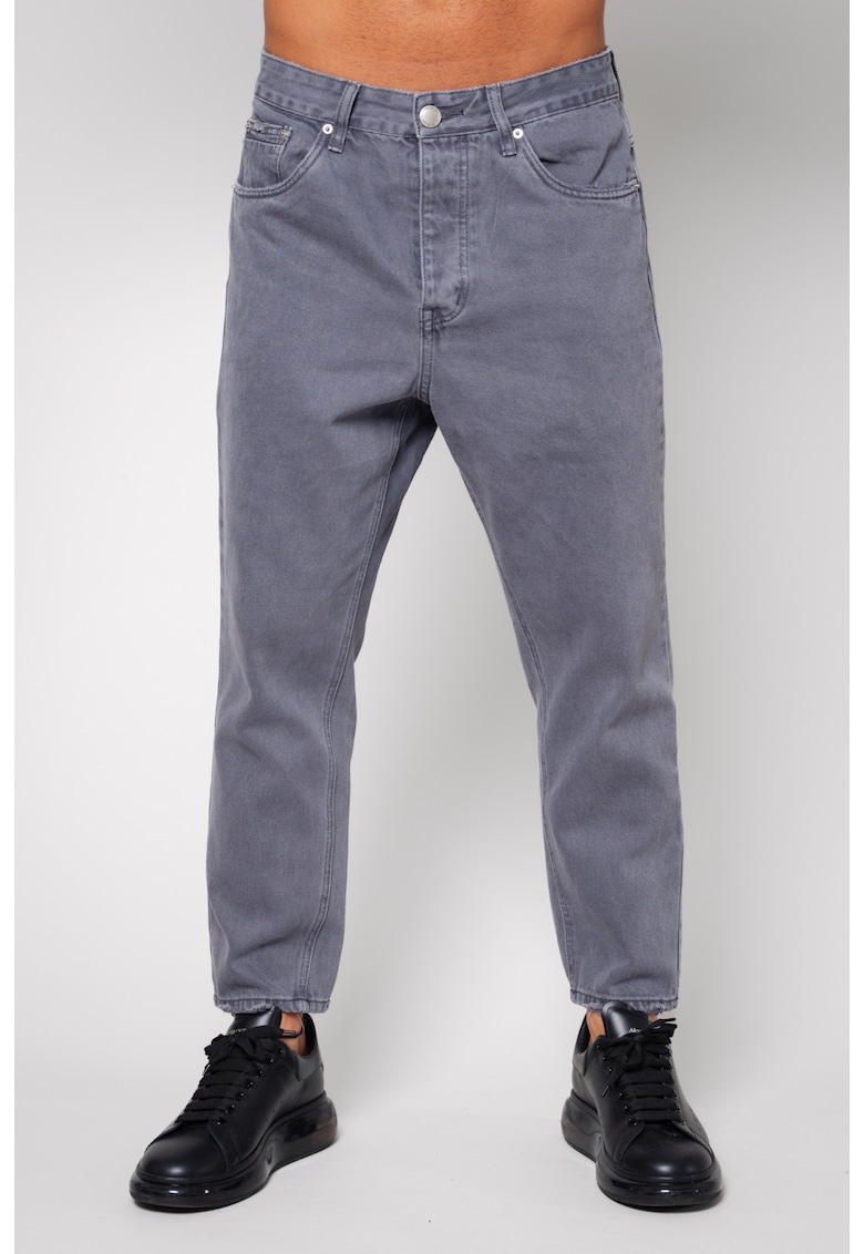 Blugi lungi din denim Grey Anthracite 14478