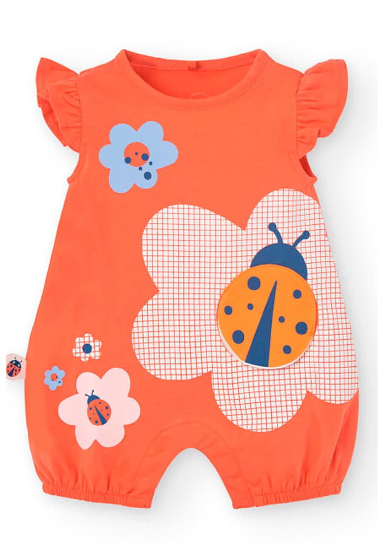 Salopeta de bumbac cu imprimeu