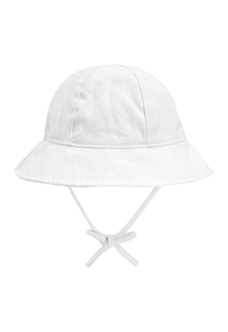 Palarie bucket de bumbac - Alb