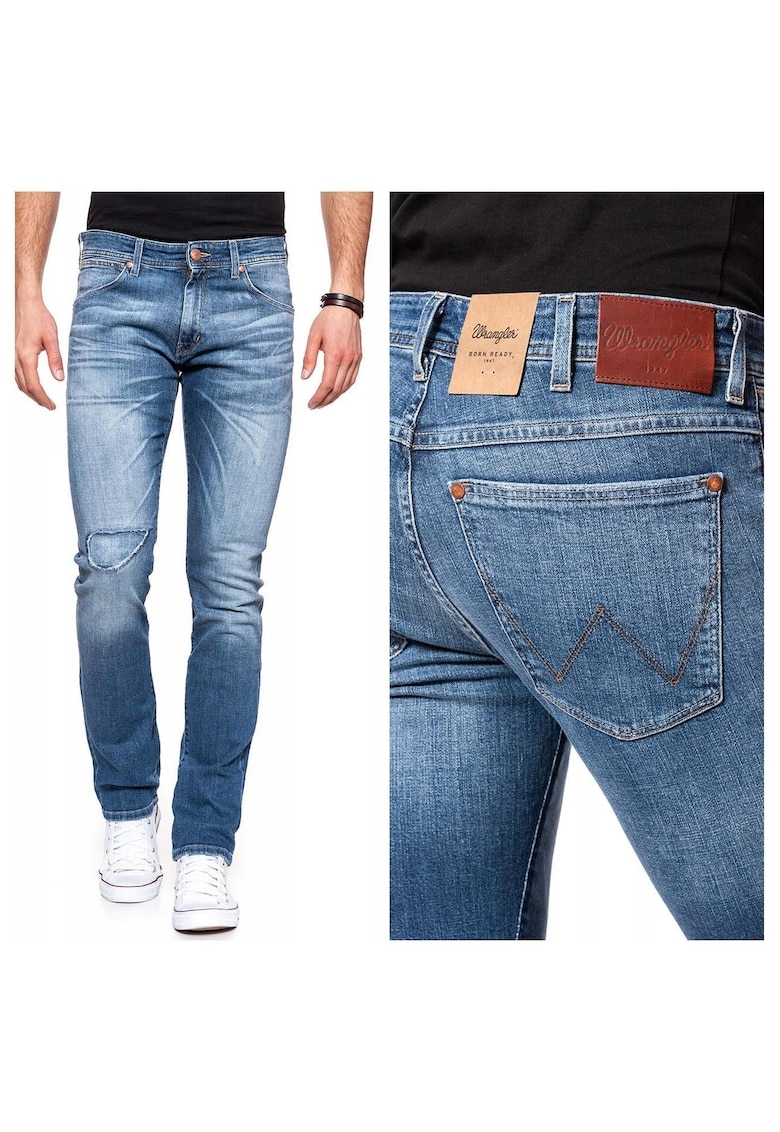 Blugi barbati - 247-137 - Larston - Bumbac - Lungi - Barbati - Slim fit - W30-L34 US - Albastru