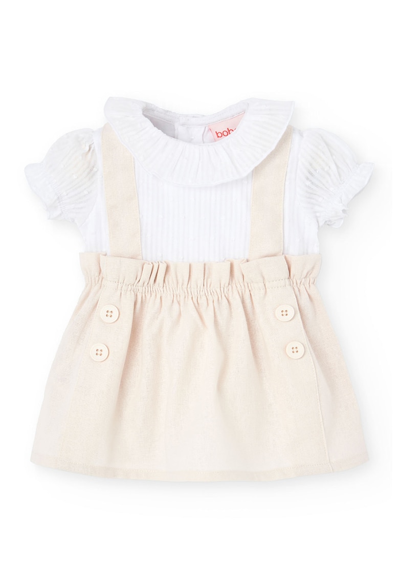 Set de rochie din amestec de in si chiloti