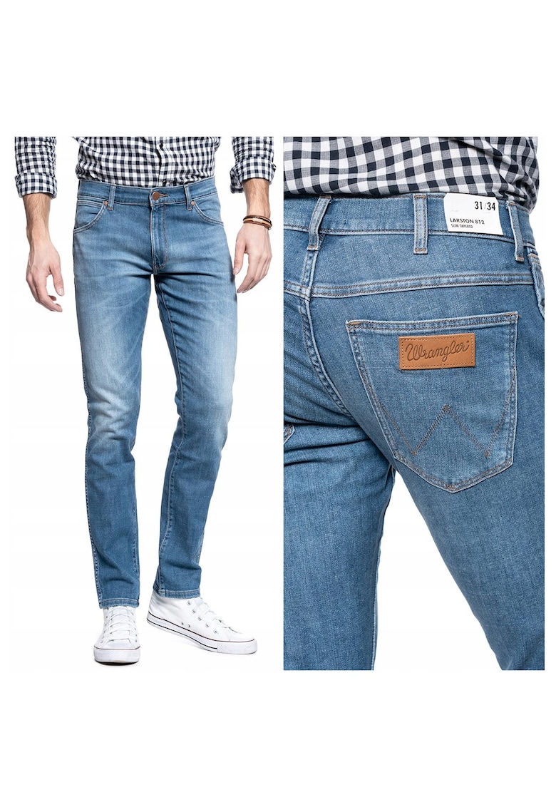 Blugi barbati -  36264-138 - Larston - Bumbac - Lungi - Barbati - Slim fit - W31-L34 US - Albastru